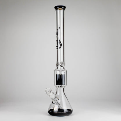 Genie | 24" 12-Arm 9mm Colored Bottom Glass Water Bong [F7-004-1]