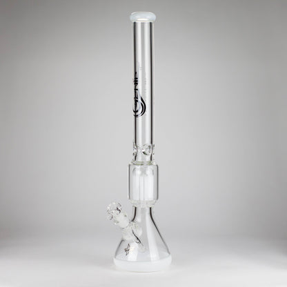 Genie | 24" 12-Arm 9mm Colored Bottom Glass Water Bong [F7-004-1]