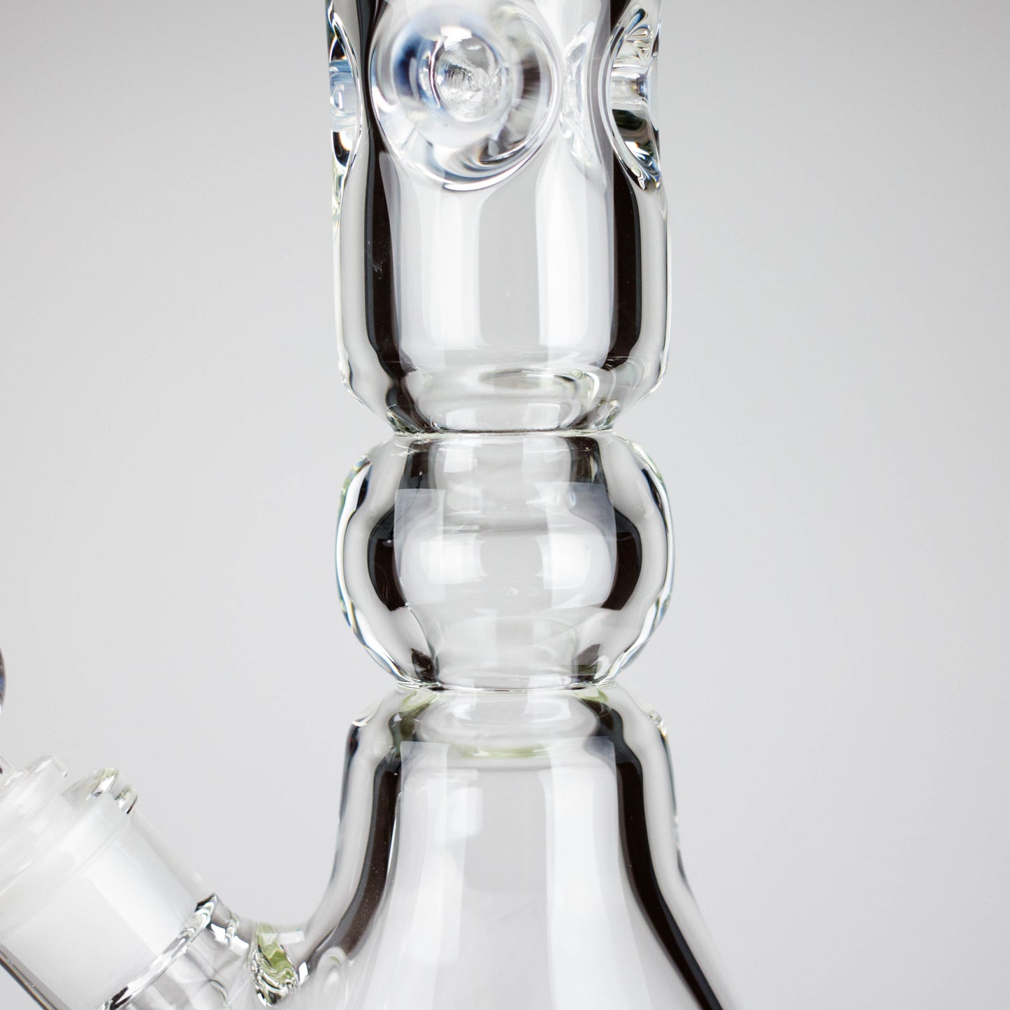 Genie | 19.5" 9mm Curved Shaft Glass Beaker Bong [F7-002-1]