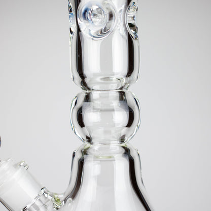Genie | 19.5" 9mm Curved Shaft Glass Beaker Bong [F7-002-1]