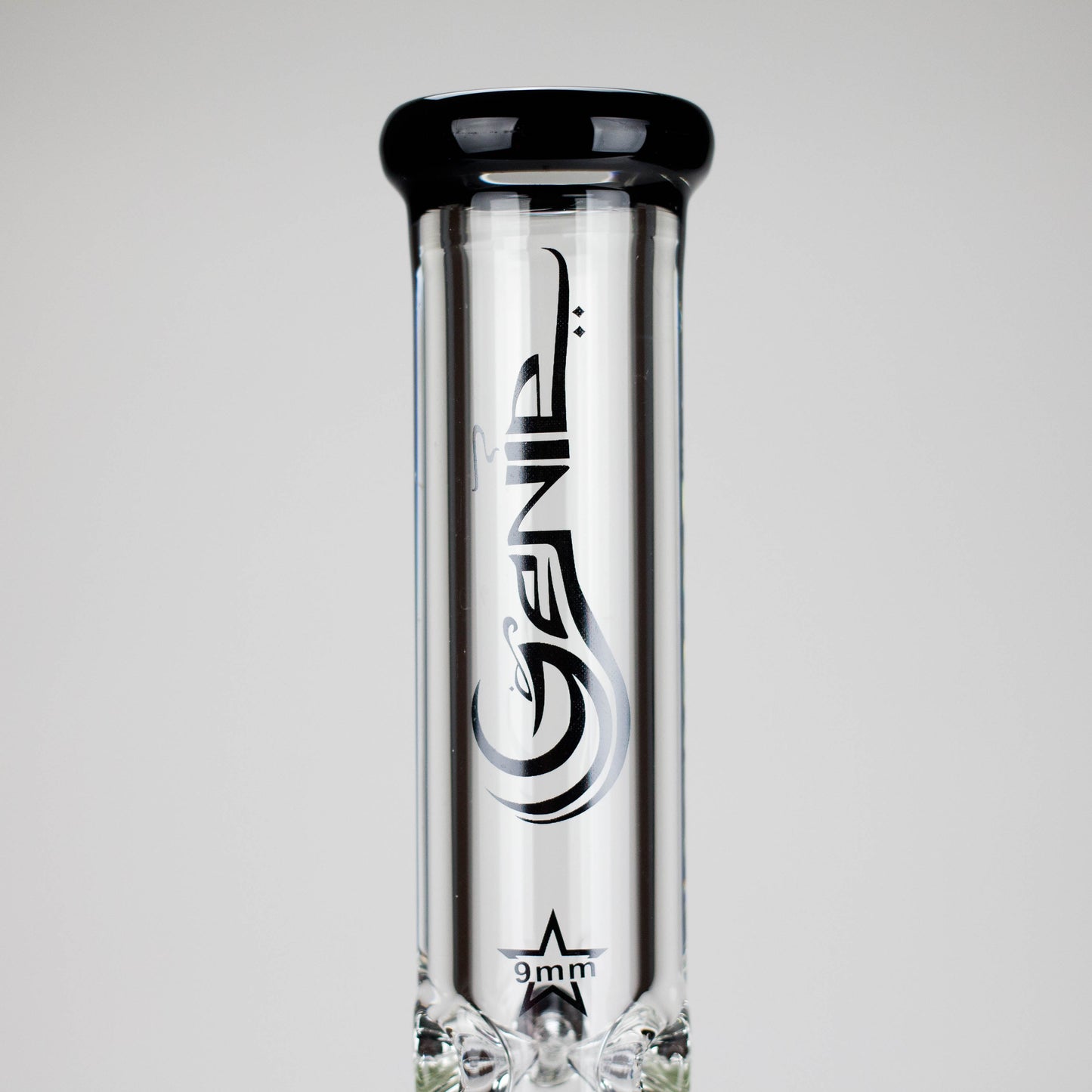 Genie | 17.5" 10-Arm 9mm Colored Bottom Glass Bong [GE4180]