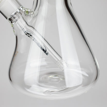 Genie | 19.5" 9mm Curved Shaft Glass Beaker Bong [F7-002-1]