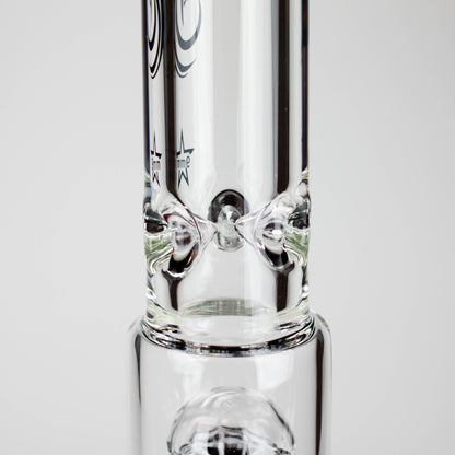 Genie | 17.5" 10-Arm 9mm Colored Bottom Glass Bong [GE4180]