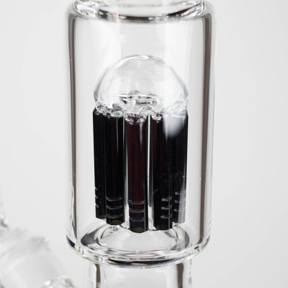 Genie | 17.5" 10-Arm 9mm Colored Bottom Glass Bong [GE4180]