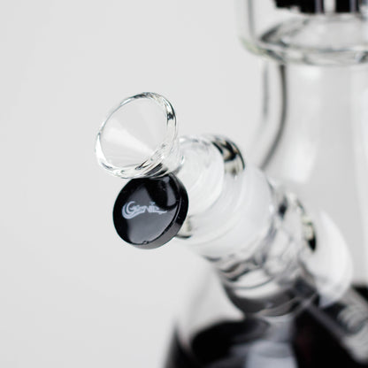 Genie | 17.5" 10-Arm 9mm Colored Bottom Glass Bong [GE4180]