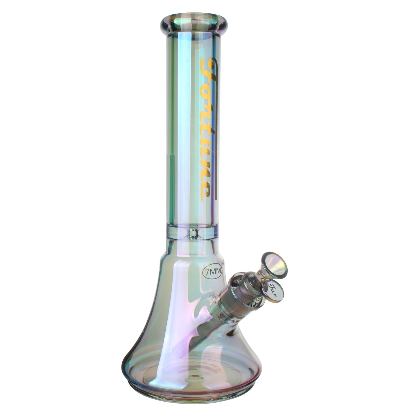 Fortune | Electroplated 14" 7mm New Beaker - 4 Assorted Colours