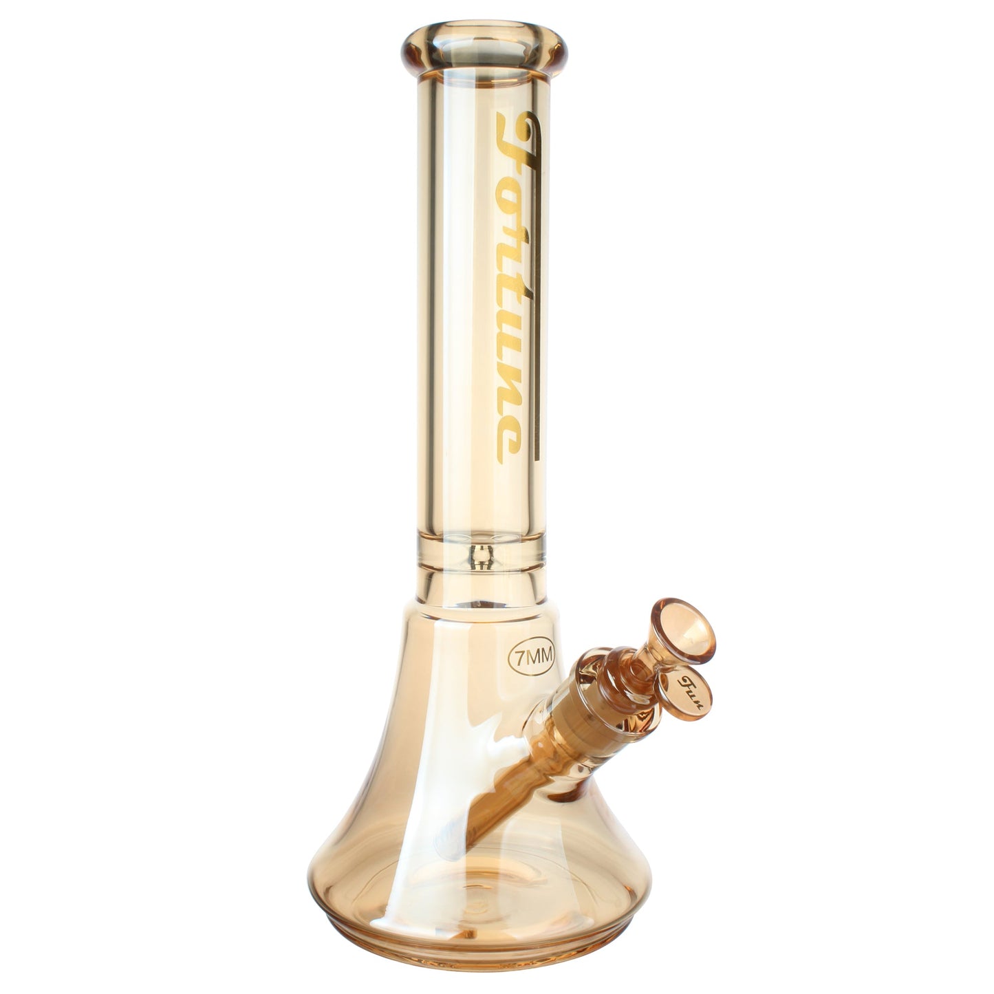 Fortune | Electroplated 14" 7mm New Beaker - 4 Assorted Colours