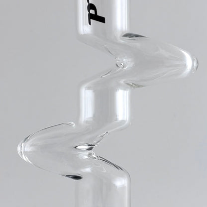 Wicked | Zig-Zag 12" 4mm 4 Colours Assorted Glass Beaker Bong