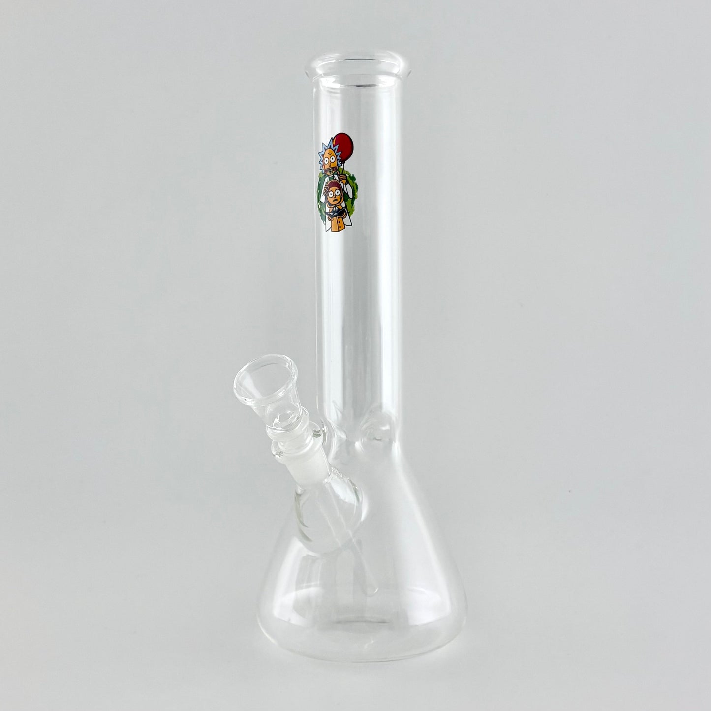 10" Cartoon Glass Beaker Bong