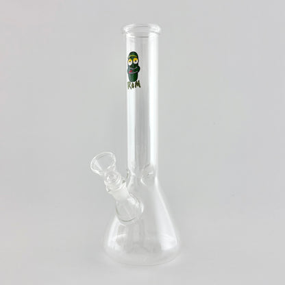 10" Cartoon Glass Beaker Bong