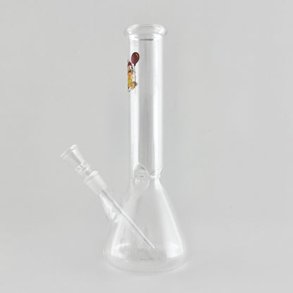 10" Cartoon Glass Beaker Bong