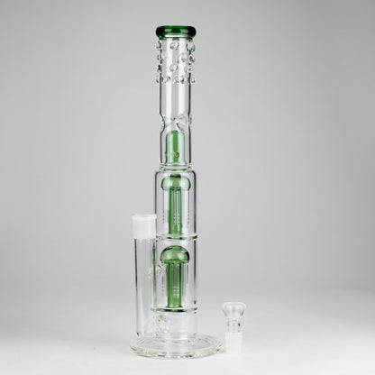 16" Triple Perc Straight Tube – Premium Glass Bong with Maximum Filtration