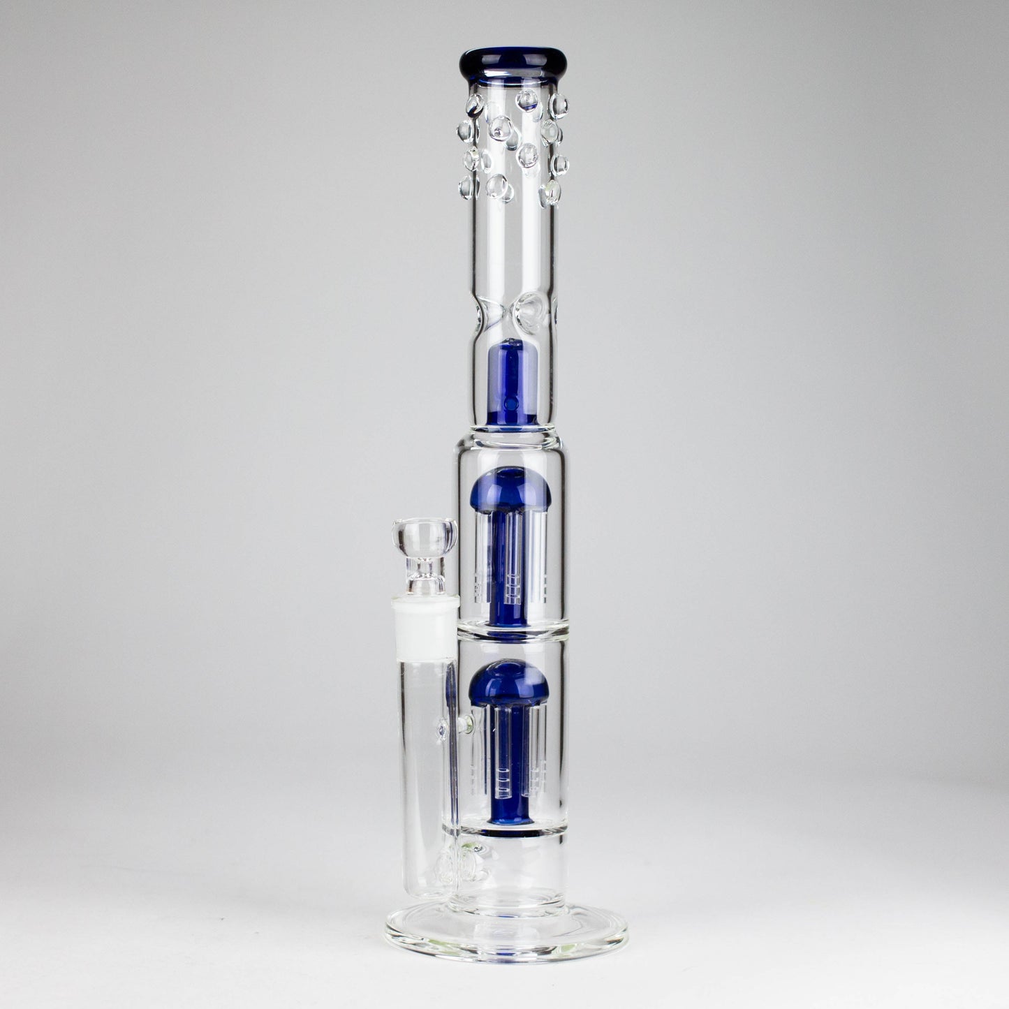 16" Triple Perc Straight Tube – Premium Glass Bong with Maximum Filtration