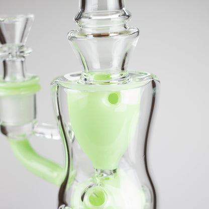 9" Fab Klein Recycler – Premium Glass Rig with Matrix Perc for Superior Filtration