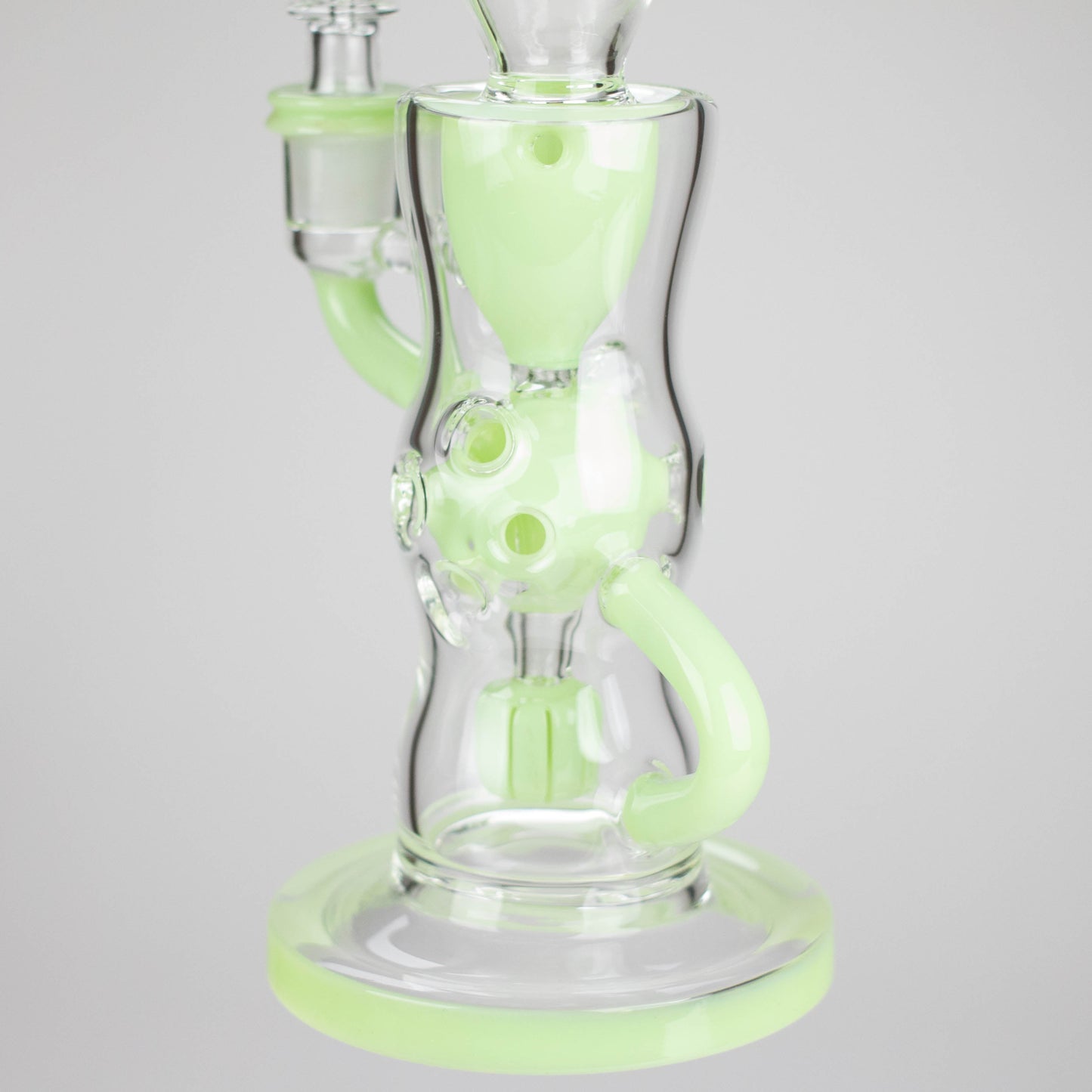 9" Fab Klein Recycler – Premium Glass Rig with Matrix Perc for Superior Filtration