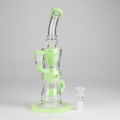 9" Fab Klein Recycler – Premium Glass Rig with Matrix Perc for Superior Filtration
