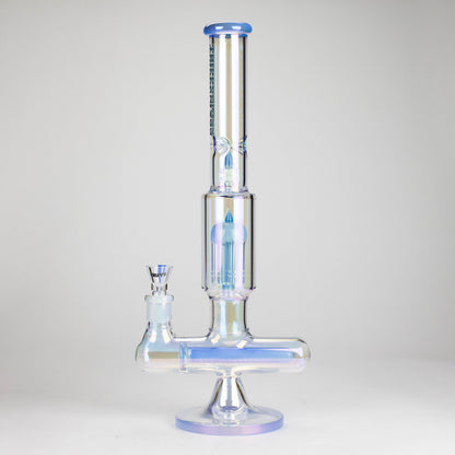 Trippy Glass | 17" 7mm Holographic Stemline Bong – Triple Diffused Perc with 18mm Bowl