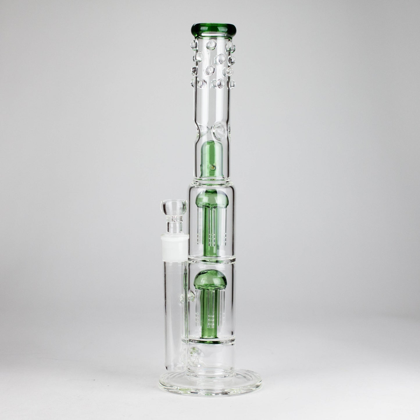 16" Triple Perc Straight Tube – Premium Glass Bong with Maximum Filtration