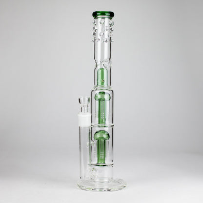 16" Triple Perc Straight Tube – Premium Glass Bong with Maximum Filtration