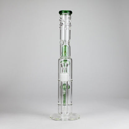 16" Triple Perc Straight Tube – Premium Glass Bong with Maximum Filtration