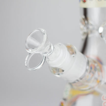 14" 7 mm Glass Bong With Cartoon Sponge Design