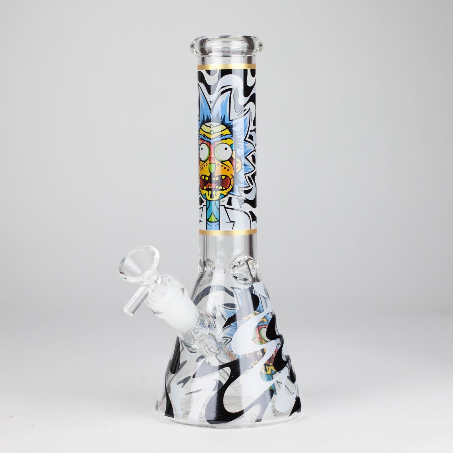 10" Glow-in-the-Dark Glass Beaker Bong