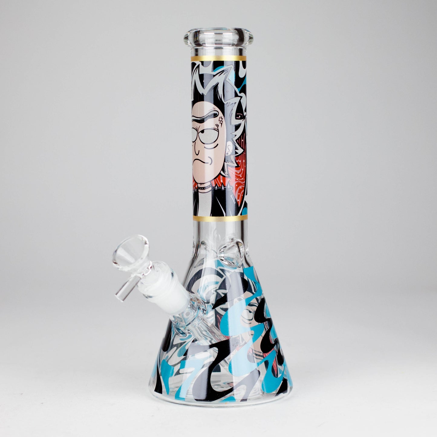 10" Glow-in-the-Dark Glass Beaker Bong