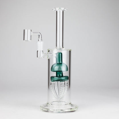 11" 2-in-1 Glass Dab Rig with Percolator