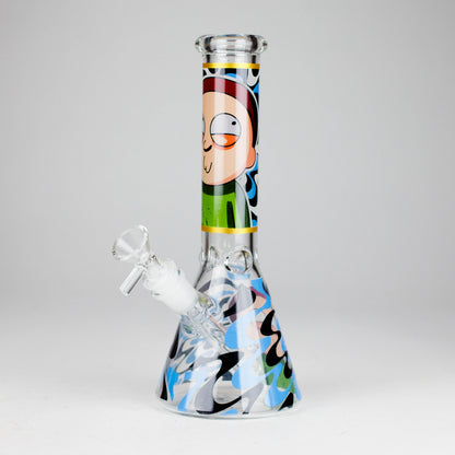 10" Glow-in-the-Dark Glass Beaker Bong