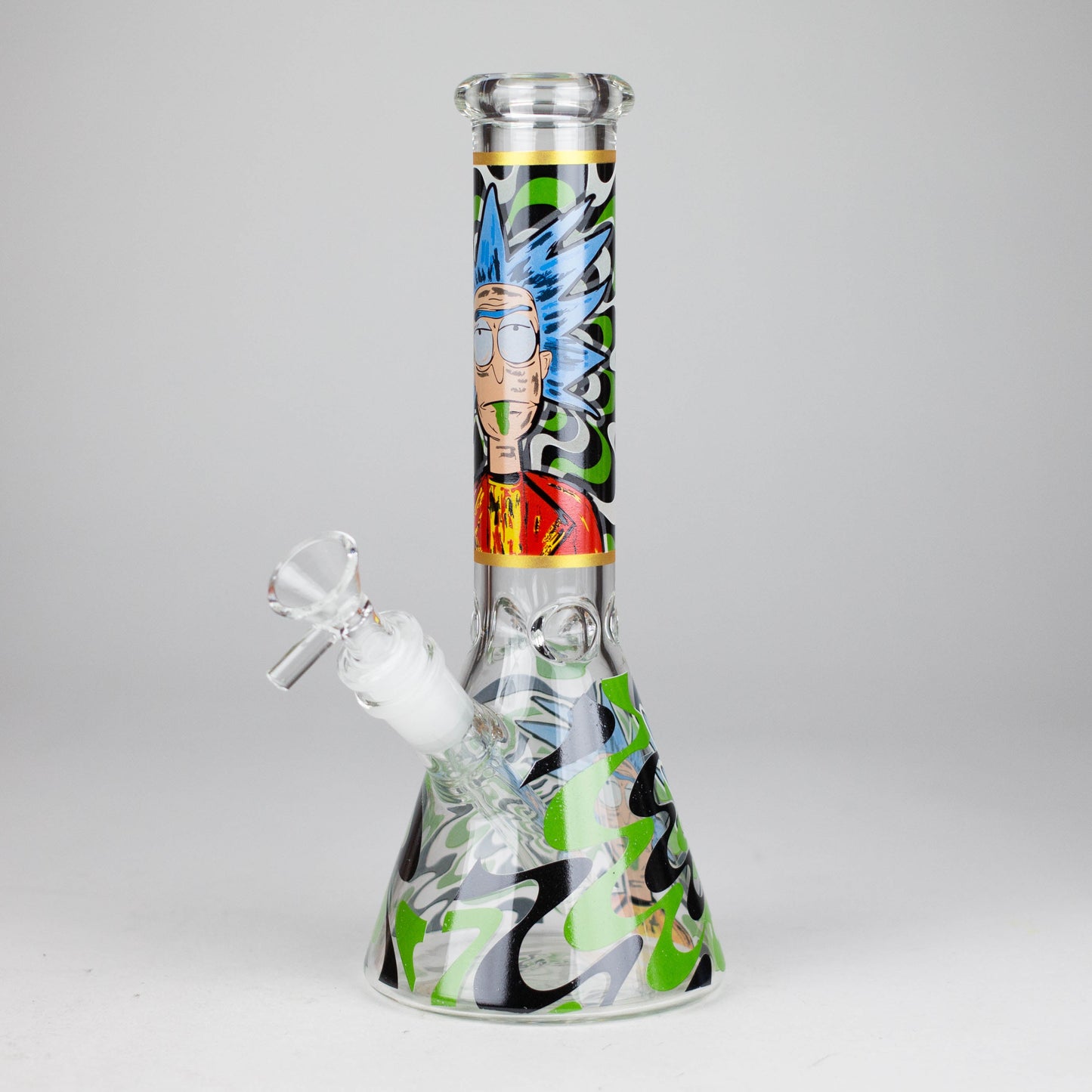 10" Glow-in-the-Dark Glass Beaker Bong