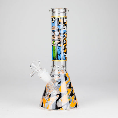 10" Glow-in-the-Dark Glass Beaker Bong