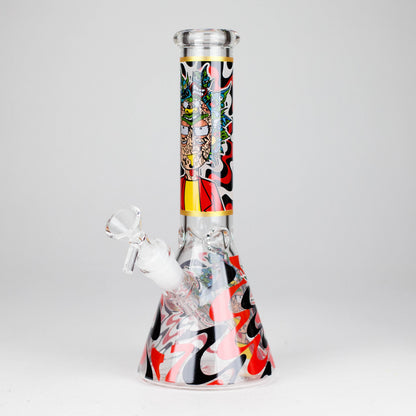 10" Glow-in-the-Dark Glass Beaker Bong