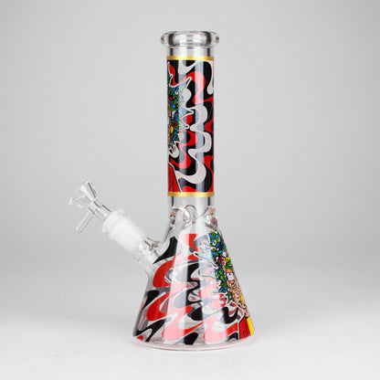 10" Glow-in-the-Dark Glass Beaker Bong