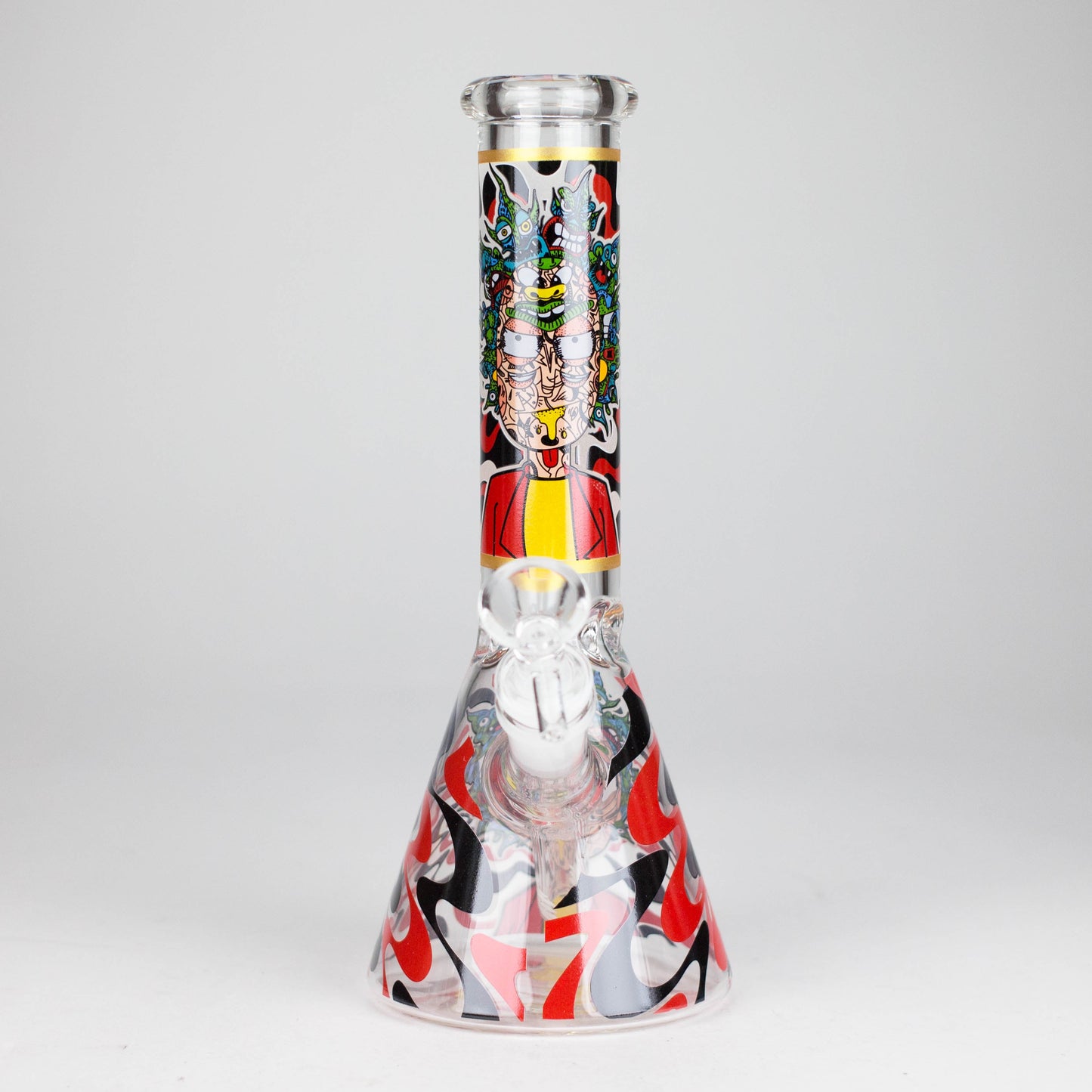 10" Glow-in-the-Dark Glass Beaker Bong