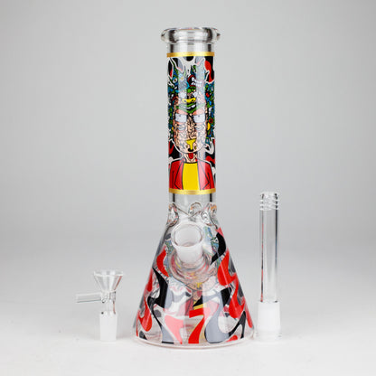 10" Glow-in-the-Dark Glass Beaker Bong