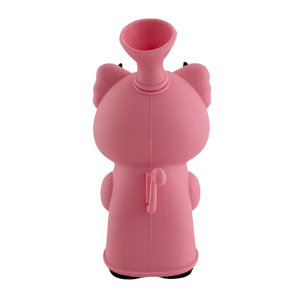 6" Pink Bear Silicone Water Pipe