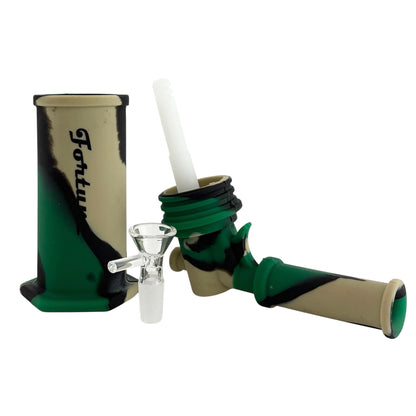 8" Silicone Torch Design Water Pipe