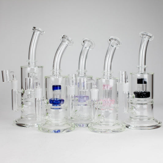 Z9" 2-in-1 Color accented Glass Dag Rig with Percolator