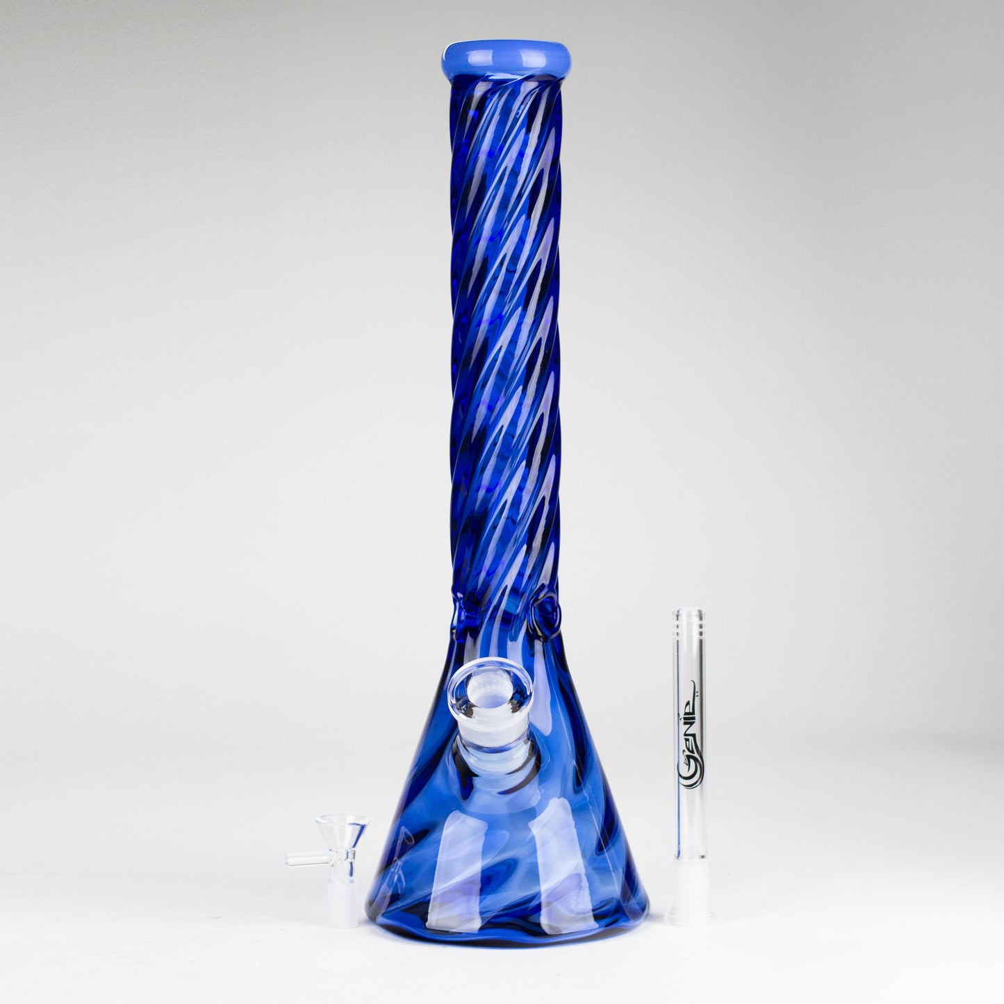 Genie | 16" 9mm Twist Glass Beaker Bong