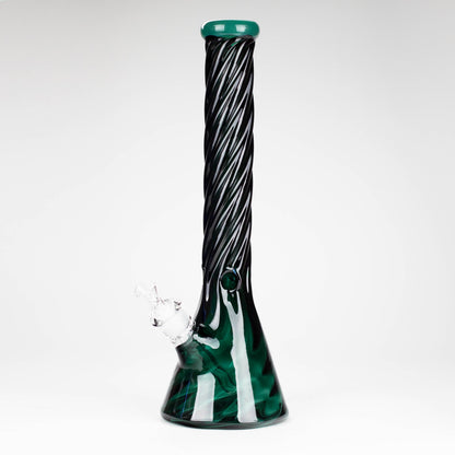 Genie | 16" 9mm Twist Glass Beaker Bong