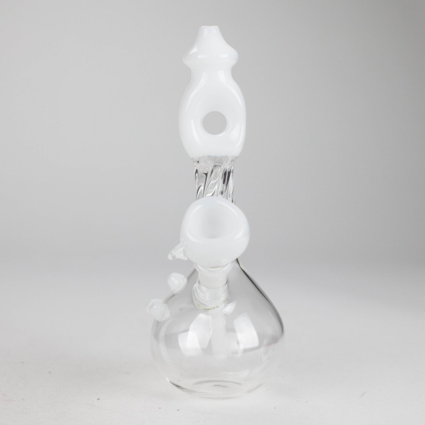 7" Donut Twist Glass Water Bong – Assorted Colors