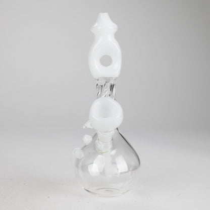 7" Donut Twist Glass Water Bong – Assorted Colors