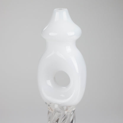 7" Donut Twist Glass Water Bong – Assorted Colors