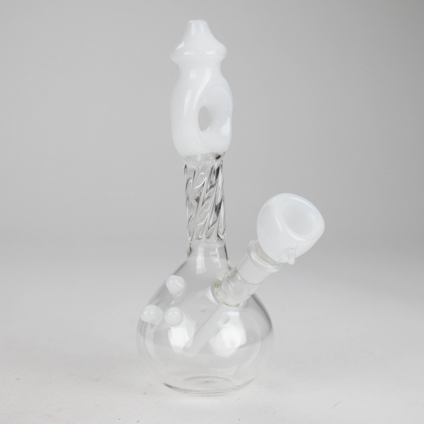 7" Donut Twist Glass Water Bong – Assorted Colors
