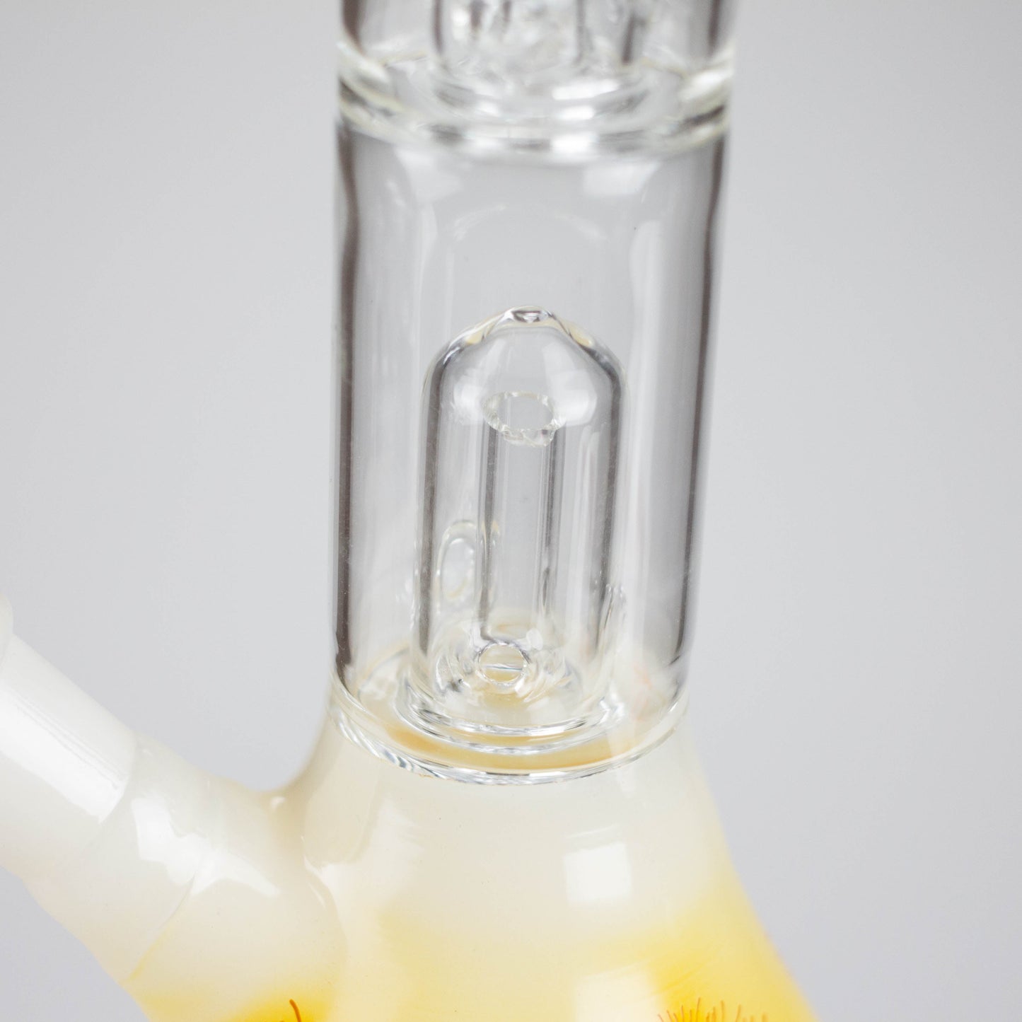 12" Double Perc Glass Water Bong – Fungus Design (Assorted Colors)