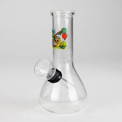 5" Glass Water Bong – Assorted Sticker Design