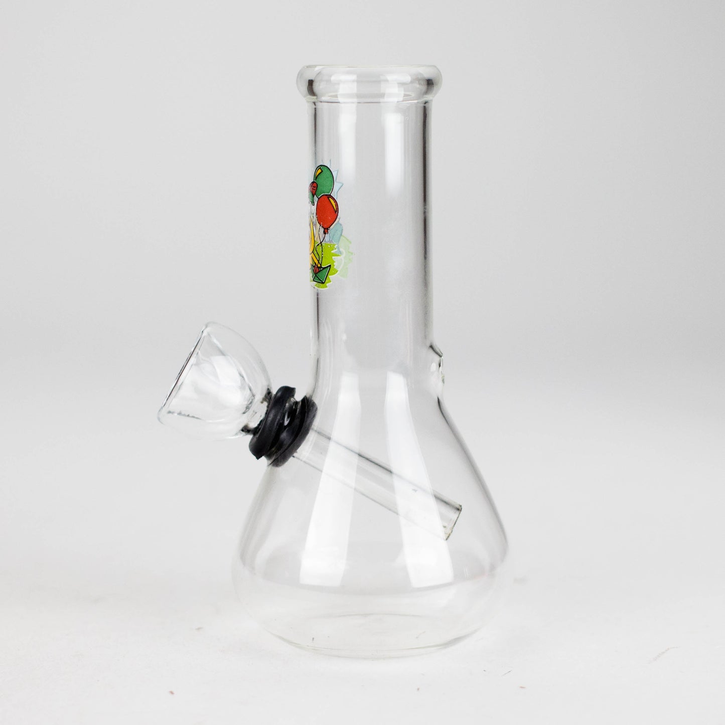 5" Glass Water Bong – Assorted Sticker Design