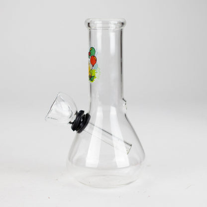 5" Glass Water Bong – Assorted Sticker Design