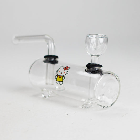 Flat Tank Glass Water Pipe – Assorted Designs