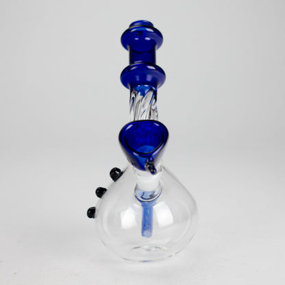 7" Twisted Bend Tube Glass Bong – Assorted Colors